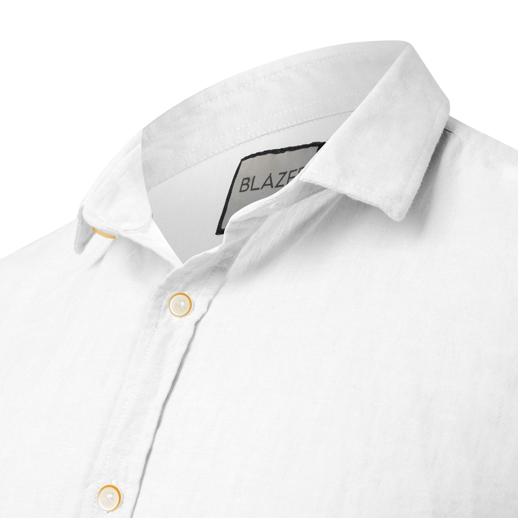 Camisa de Linho Manga Curta - Ocean